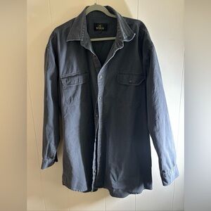 REDHEAD MENS SIZE 2XL BLUE/GREY COLOR  100% COTTON SHIRT GOOD WEIGHT WORK SHIRT